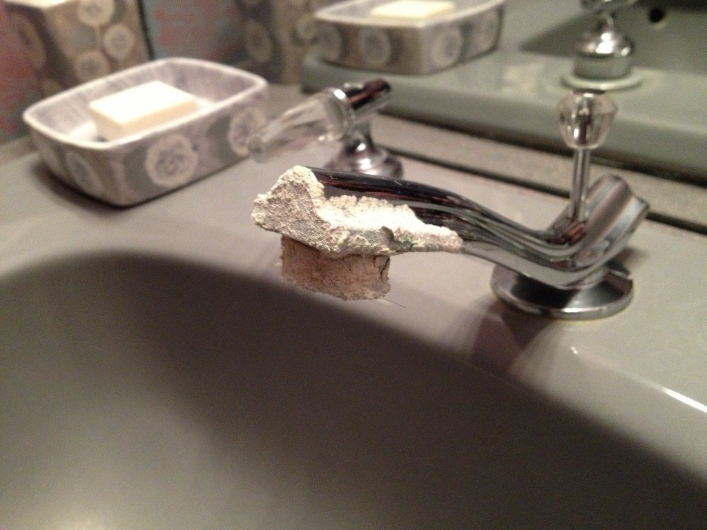 Mineral deposits from hard water