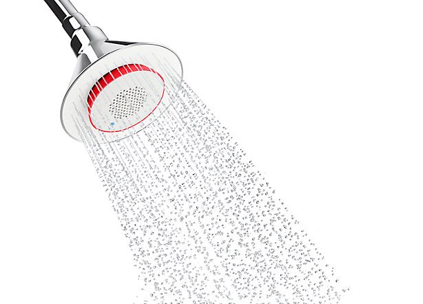 shower head incorporates a wireless speaker