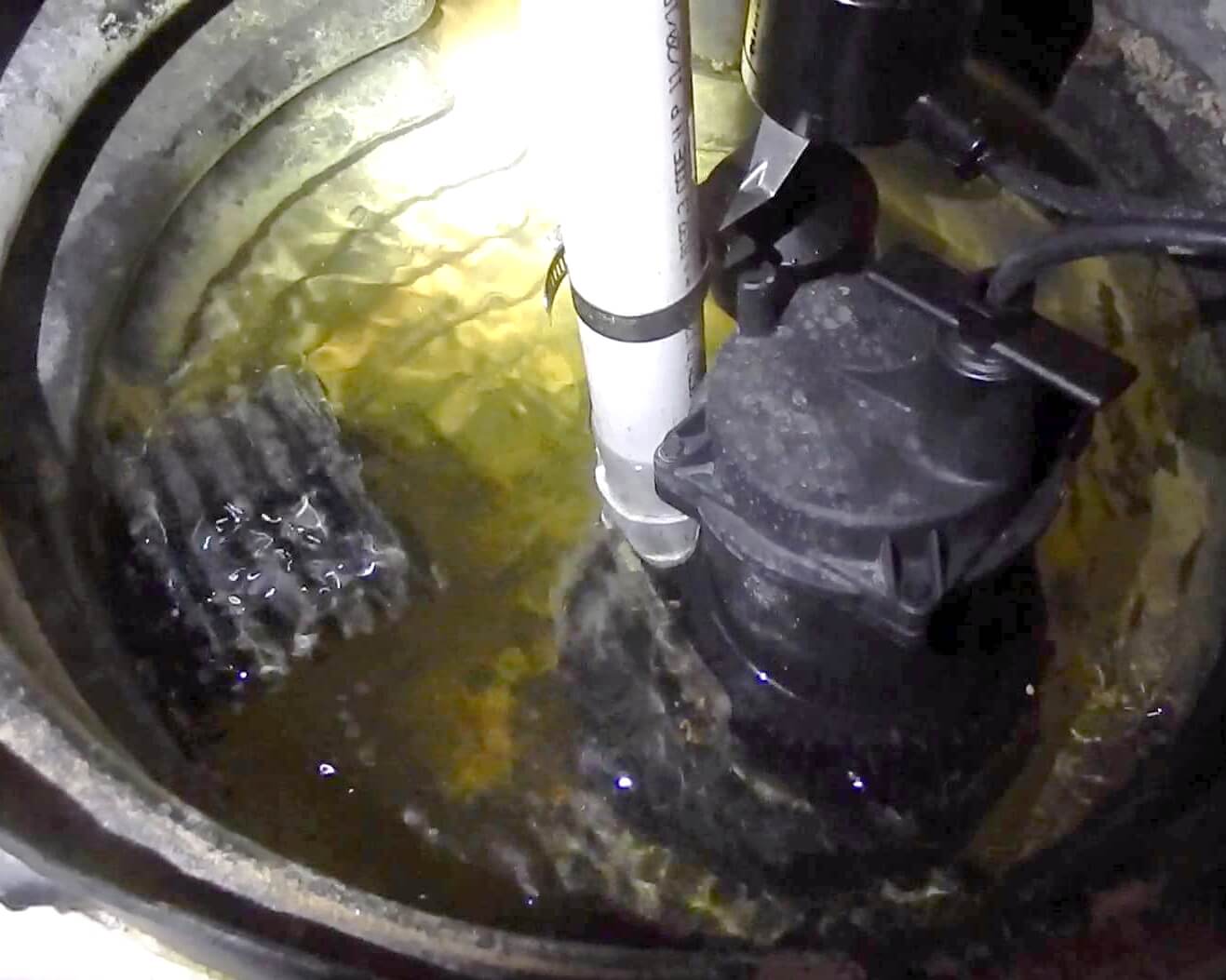 strain on a sump pump
